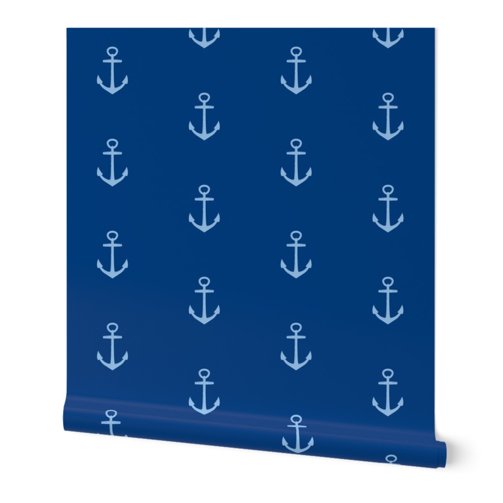 Blue Anchors on Navy