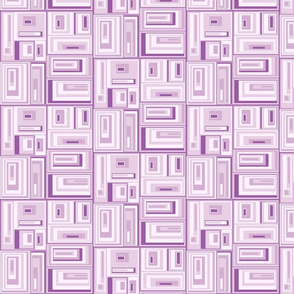 Lilac, white abstract plaid