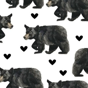 Black Bears with Black Hearts