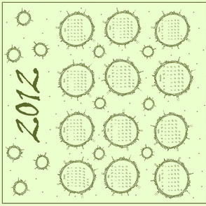 Planet Doodle Calendar 2012 (sage green)