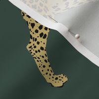 Leopards in deep teal (large)