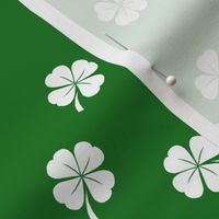 clover fabric - irish fabric, lucky clover fabric, st patricks day fabric, - green