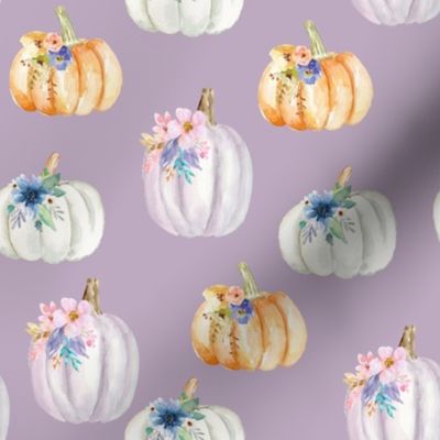 Halloween Floral Pumpkins // Lavender