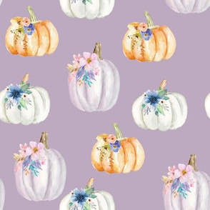 Halloween Floral Pumpkins // Lavender