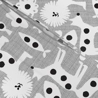 polka dot printed animals