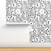 polka dot printed animals