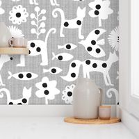 polka dot printed animals