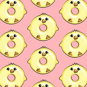 chick donuts - easter donuts pink LAD19