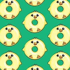 chick donuts - easter donuts green LAD19