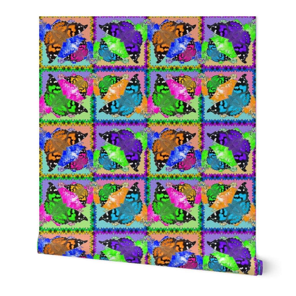 Pop Art Butterfly Tiles
