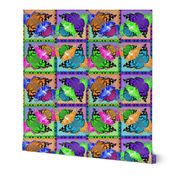 Pop Art Butterfly Tiles