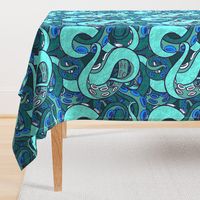 Big All-Over Tentacles Blue