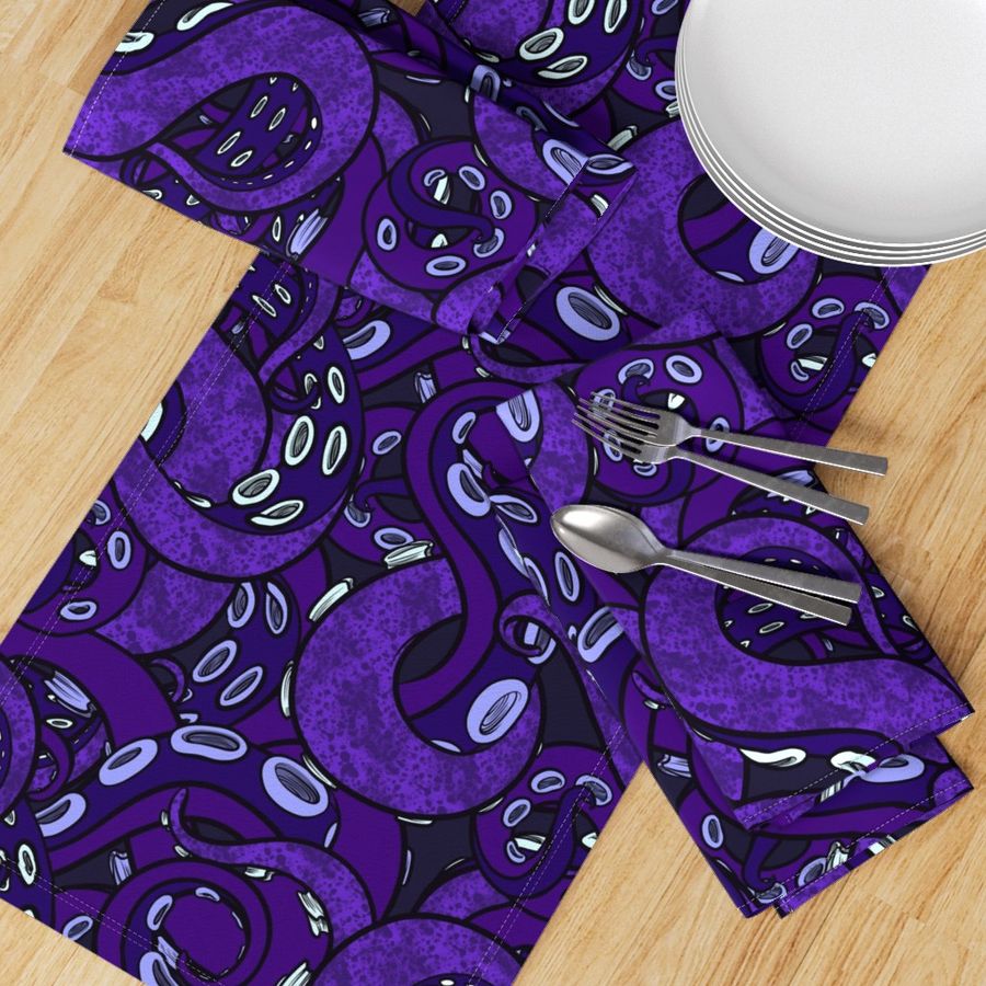 Big All-Over Tentacles Purple