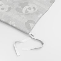 panda forest - gray