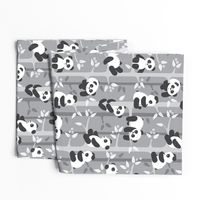 panda forest - gray