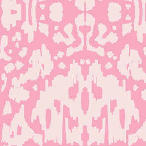 Cow Ikat Pink