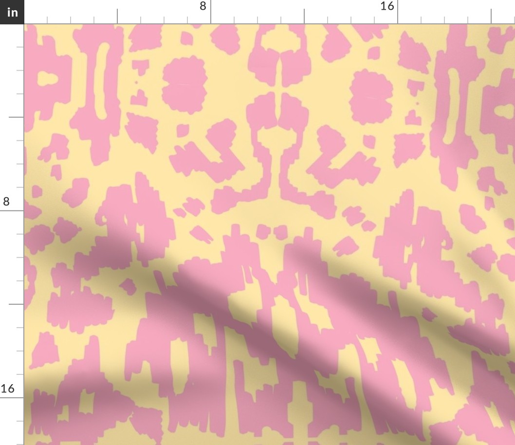 Cow Ikat Yellow