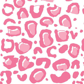 Leopard Skin white and pink