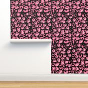 Leopard Skin Black and Pink