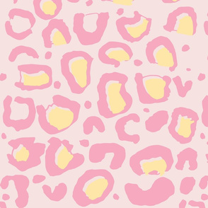 Leopard Skin Pink and yellow