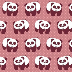 Pandas on pink