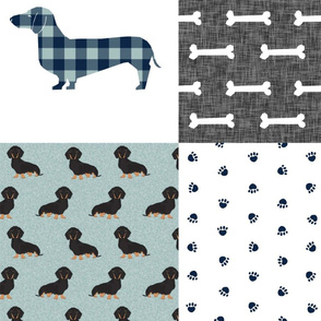 Dachshund quilt - EXTRA LARGE