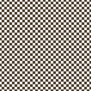 Checkerboard Large Café Noir And White