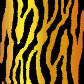 Tiger Stripes on Golden Brown Vertical Gradient