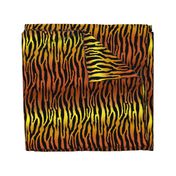 Tiger Stripes on Golden Brown Horizontal Gradient