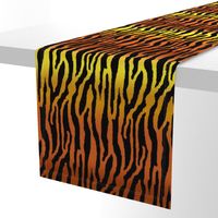 Tiger Stripes on Golden Brown Horizontal Gradient