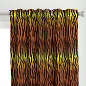 Tiger Stripes on Golden Brown Horizontal Gradient