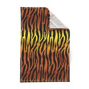 Tiger Stripes on Golden Brown Horizontal Gradient