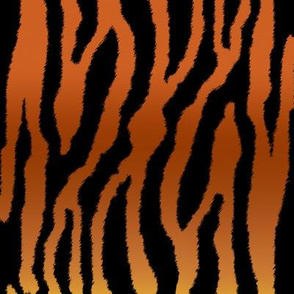 Tiger Stripes on Golden Brown Horizontal Gradient