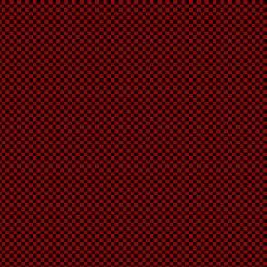 Checkerboard Medium Black And Cherry Red