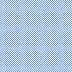 Checkerboard Medium Cornflower Blue And White