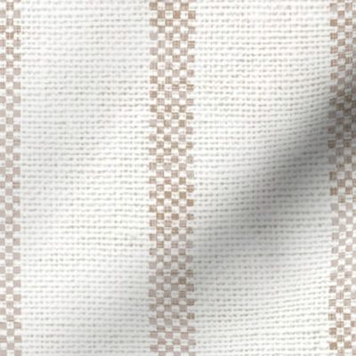 AEGEAN WIDER SPACED TICKING JUTE