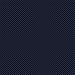 Polka Dots Cornflower Blue On Black 1:6