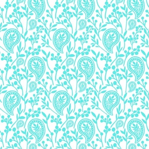 Floral Paisley - SkyBlue