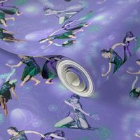 Panel Size Lavender Modern Dance