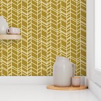 Chevron in ochre 