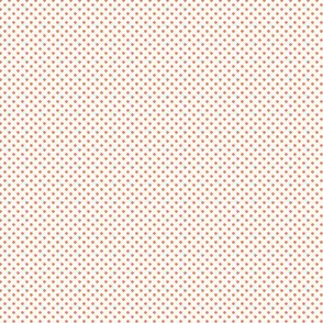 Polka Dots Coral Orange On White 1:6