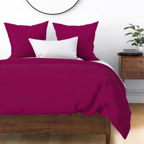 Gingham Large Black And Magenta