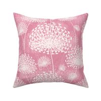 vintage Dandelions pastel pink