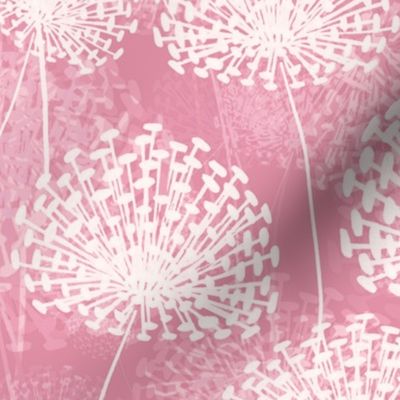 vintage Dandelions pastel pink