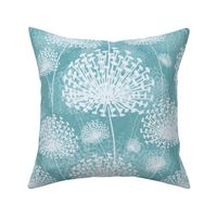 vintage Dandelions pastel blue