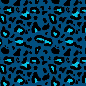 Leopard in Blues