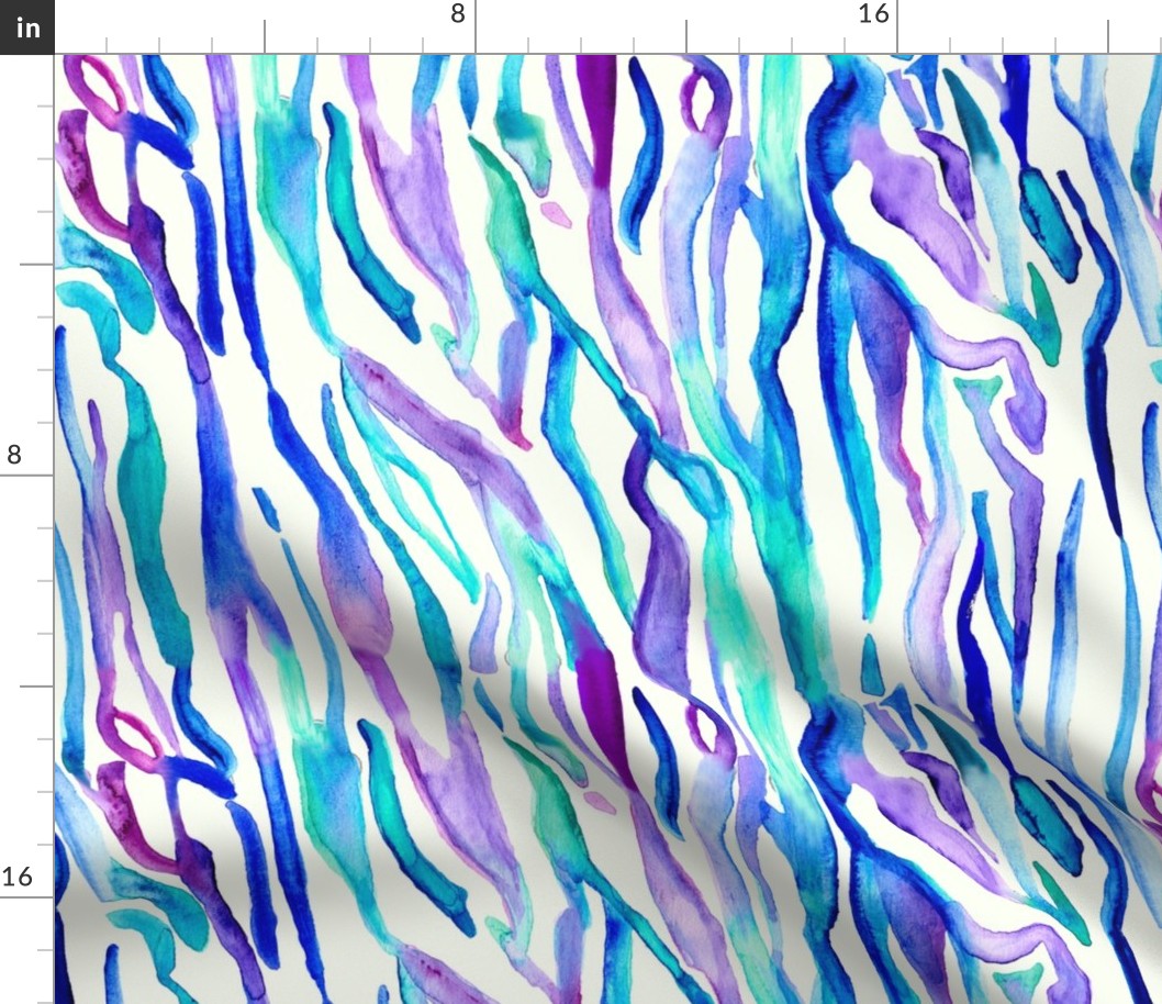 Watercolor Zebra Print