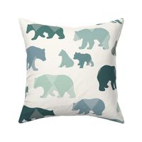 Bears & Cubs - Large - Teal 