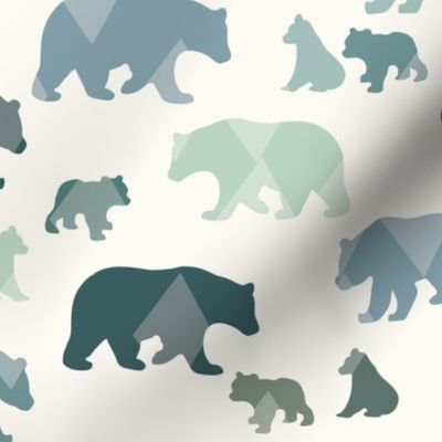 Bears & Cubs - Medium - Teal