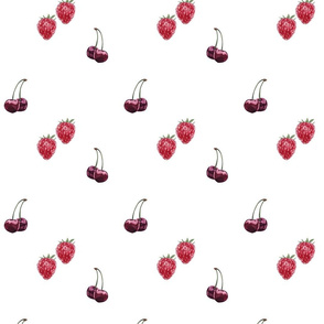 Watercolor Berries Pattern